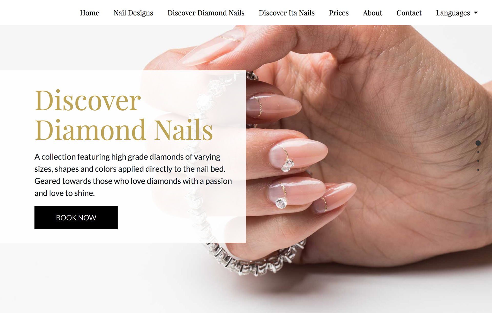 iteration of luxury website. UI design by Katherine Delorme.